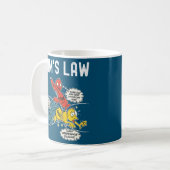 Ohms Law Funny Electricity legt elektriciteit uit Koffiemok (Voorkant links)