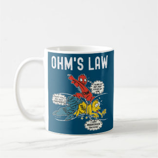 Ohms Law Funny Electricity legt elektriciteit uit Koffiemok