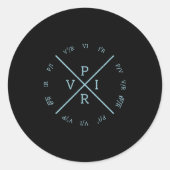 Ohms Law Power Wheel - Electrical Electronics Engi Ronde Sticker (Voorkant)