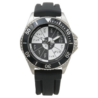 Ohm's Law Watch - Zwart-wit Horloge
