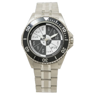 Ohm's Law Watch - Zwart-wit Horloge