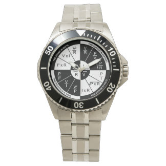 Ohm's Law Watch - Zwart-wit Horloge