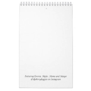 OhMyDoggies 2020 Boston Terrier Calendar Kalender