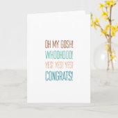 OHMYGOSH! Congrats! Kaart (Gele Bloem)