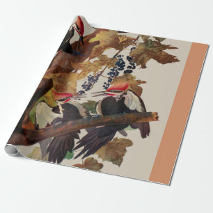 Ohn James Audubon Grote Specht Vogelprent Cadeaupapier