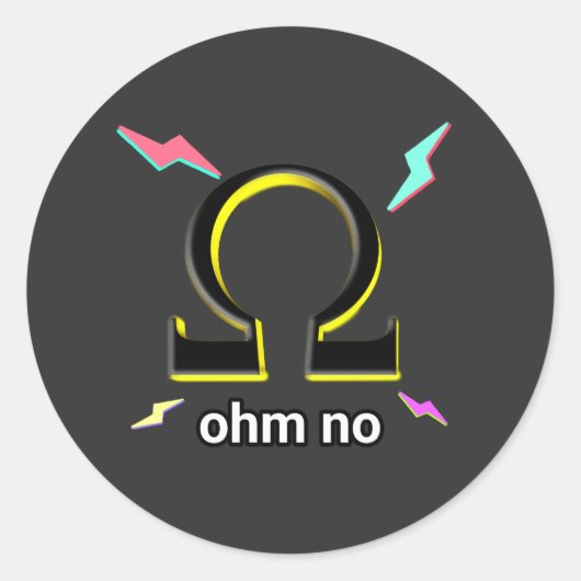 Ohn nee ronde sticker (Voorkant)
