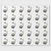 OHP 80s 90s Overhead Projector Cadeaupapier (Vlak)