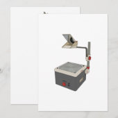 OHP 80s 90s Overhead Projector Kaart (Voorkant / Achterkant)