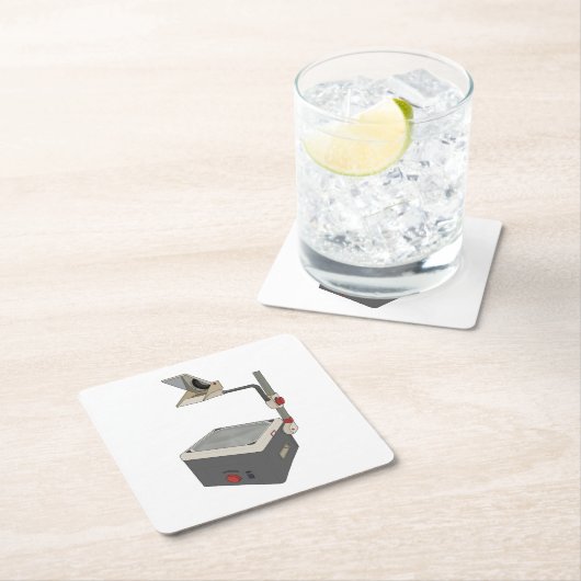 OHP 80s 90s Overhead Projector Kartonnen Onderzetters (Insitu)