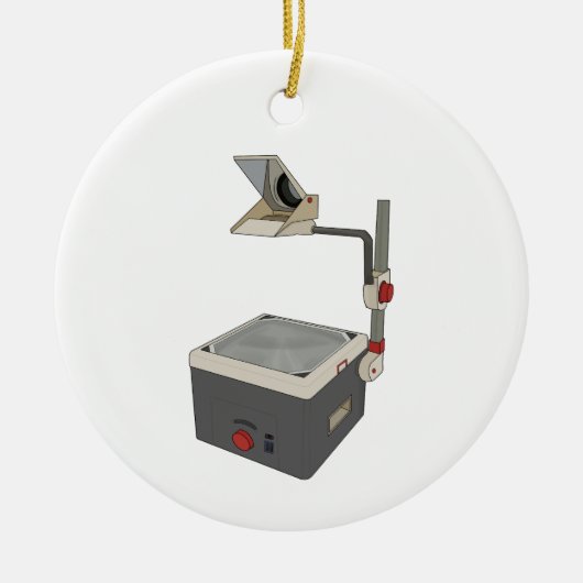 OHP 80s 90s Overhead Projector Keramisch Ornament (Voorkant)