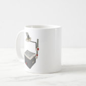 OHP 80s 90s Overhead Projector Koffiemok (Voorkant links)