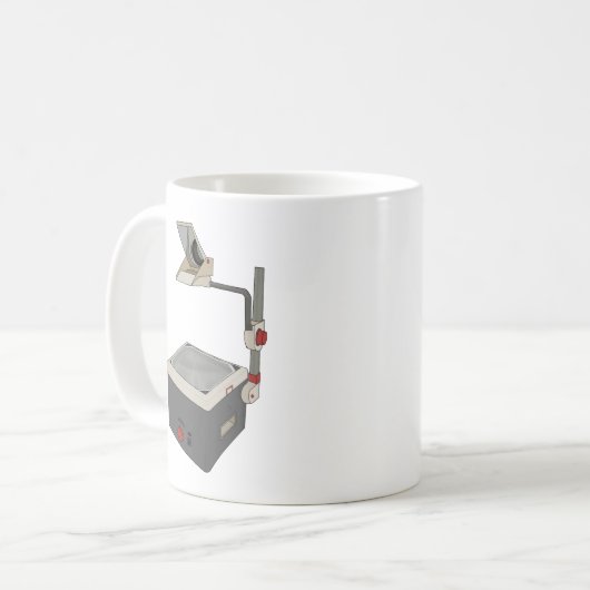 OHP 80s 90s Overhead Projector Koffiemok (Voorkant links)