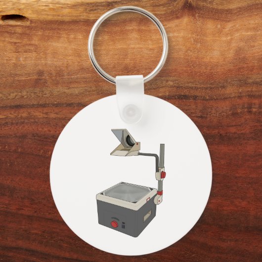 OHP 80s 90s Overhead Projector Sleutelhanger (Voorkant)