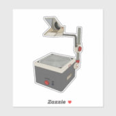 OHP 80s 90s Overhead Projector Sticker (Vel)