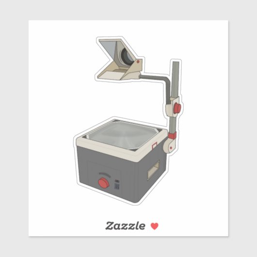 OHP 80s 90s Overhead Projector Sticker (Vel)