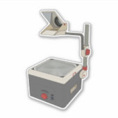 OHP 80s 90s Overhead Projector Sticker (Voorkant)