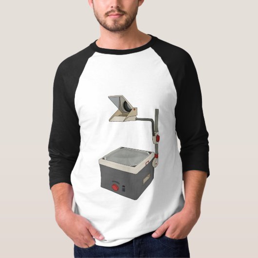 OHP 80s 90s Overhead Projector T-shirt (Voorkant)