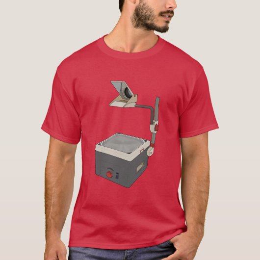 OHP 80s 90s Overhead Projector T-shirt (Voorkant)