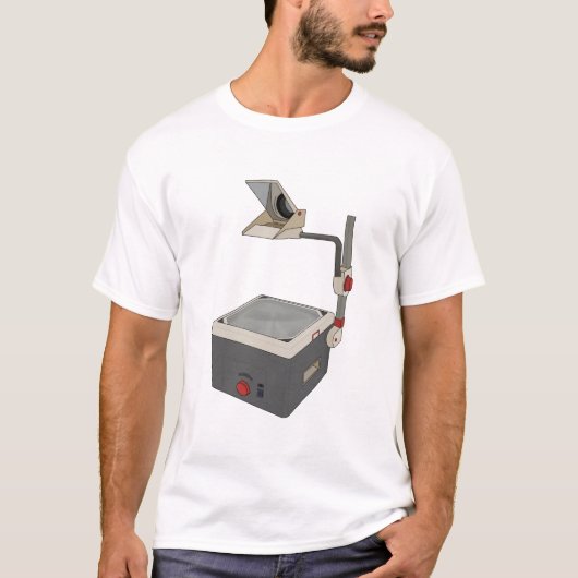 OHP 80s 90s Overhead Projector T-shirt (Voorkant)