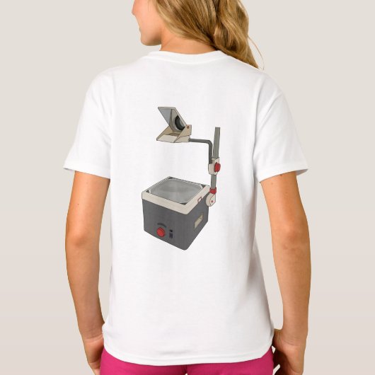 OHP 80s 90s Overhead Projector T-shirt (Achterkant)