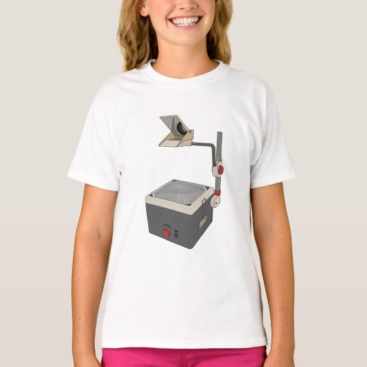 OHP 80s 90s Overhead Projector T-shirt (Voorkant)