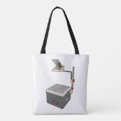 OHP 80s 90s Overhead Projector Tote Bag (Achterkant)