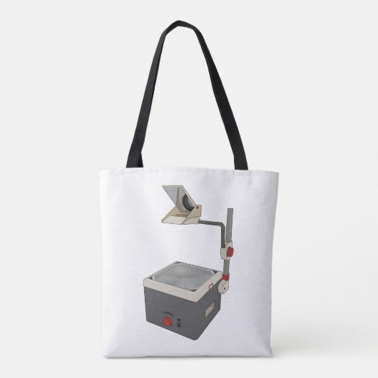 OHP 80s 90s Overhead Projector Tote Bag (Achterkant)