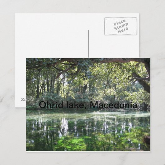 Ohrid Lake, Macedonië Briefkaart (Voorkant / Achterkant)