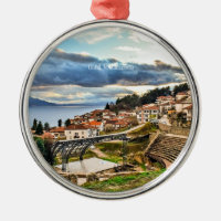 Ohrid, Macedonië panoramisch zicht