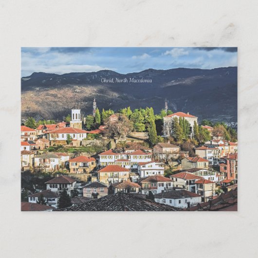Ohrid, Noord-Macedonië pittoreske foto, Briefkaart (Voorkant)