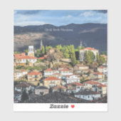 Ohrid, Noord-Macedonië pittoreske foto, Sticker (Vel)