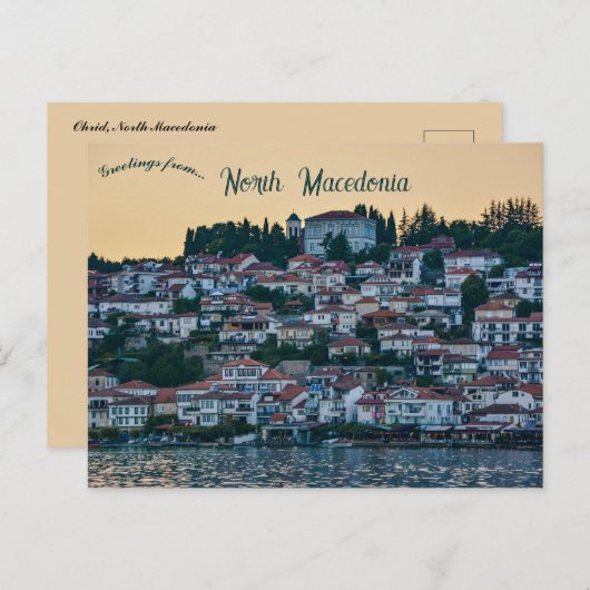  Ohrid North Macedonia Briefkaart (Voorkant / Achterkant)