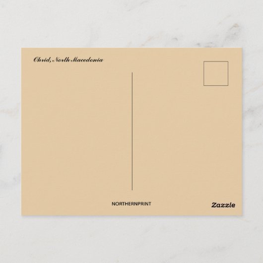  Ohrid North Macedonia Briefkaart (Achterkant)