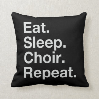 OHSChoir EatSleepChoirRepeat/Tiger Dark Pillow Kussen