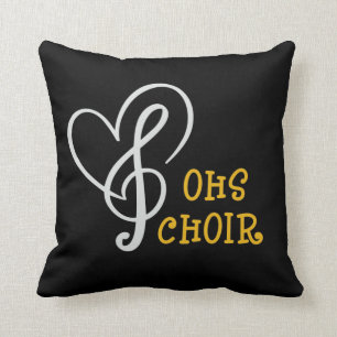 OHSChoir Heart/Tiger Dark Pillow Kussen