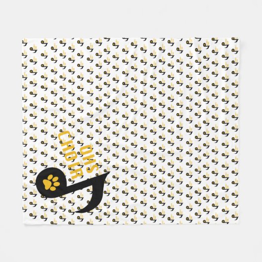 OHSChoir Note Fleece Blanket Deken (Voorkant (Horizontaal))