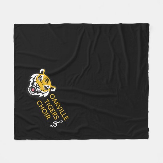 OHSChoir Tigers Dark Fleece Blanket (Voorkant (Horizontaal))