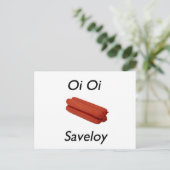 Oi Oi Saveloy Briefkaart (Staand voorkant)