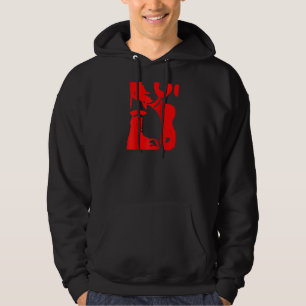 Oi Ska Music Punk Boots Rock Fans Red Raglan Hoodie