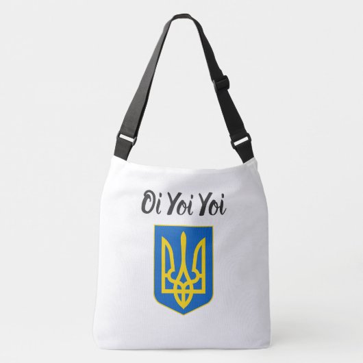 Oi Yoi Yoi Ukraine Tryzub Canvas tas (Voorkant)