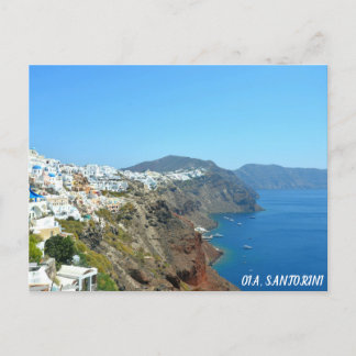 Oia, Briefkaart van het Santorini-landschap