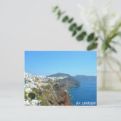 Oia, Briefkaart van het Santorini-landschap (Staand voorkant)