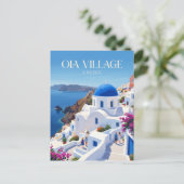 Oia-dorp Griekenland Briefkaart (Staand voorkant)