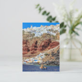 Oia, dorp op het eiland Santorini, Noord-Griekenla Briefkaart (Staand voorkant)