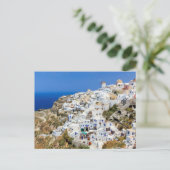 Oia, dorp op het eiland Santorini, Noord-Griekenla Briefkaart (Staand voorkant)