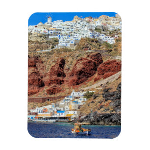 Oia, dorp op het eiland Santorini, Noord-Griekenla Magneet