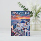 Oia Greece Briefkaart (Staand voorkant)
