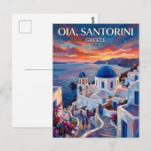Oia Greece Briefkaart (Voorkant / Achterkant)
