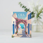 Oia Griekenland Briefkaart (Staand voorkant)