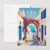 Oia Griekenland Briefkaart (Voorkant / Achterkant)